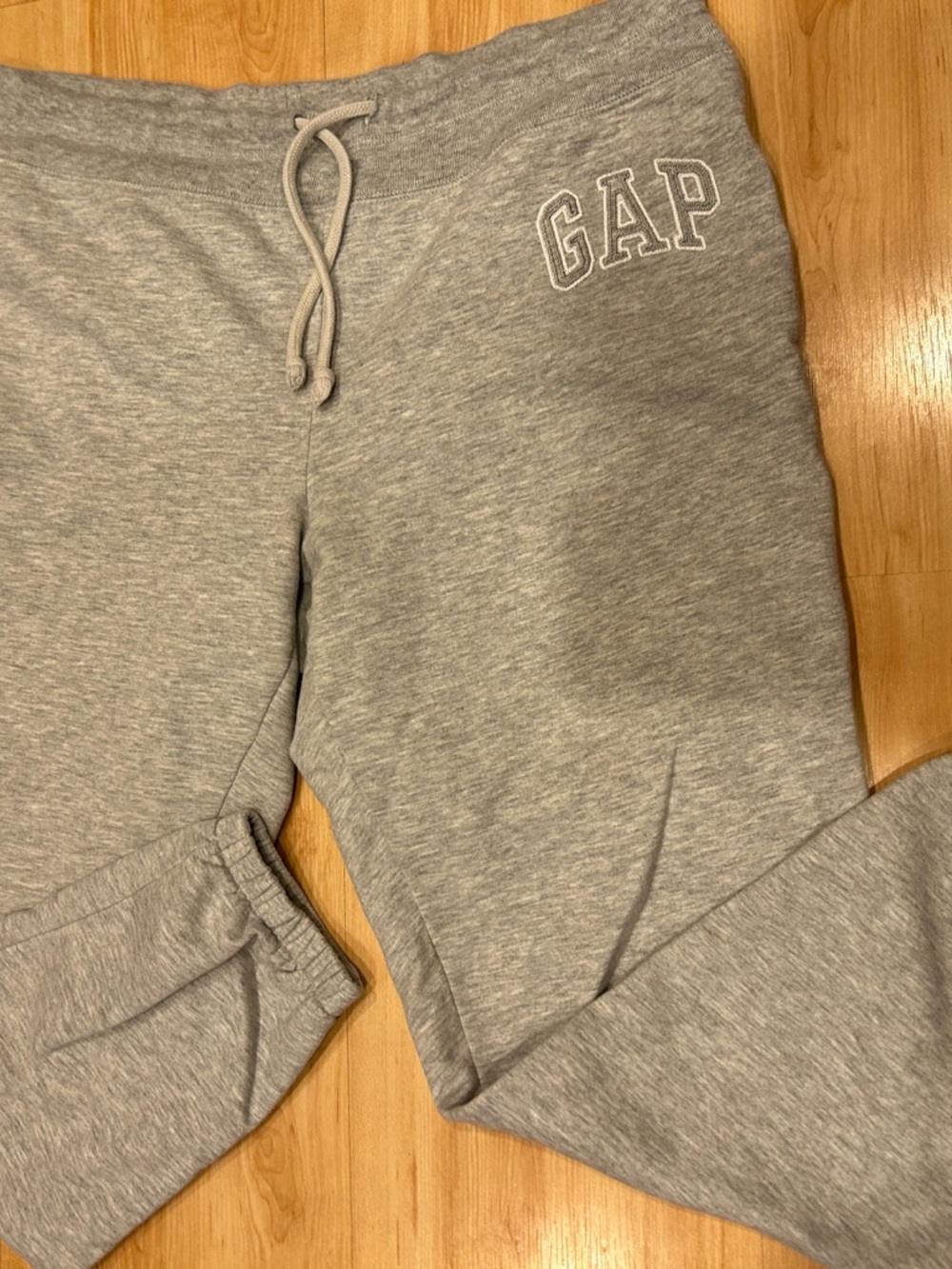 GAP Heather Gray Drawstring Joggers